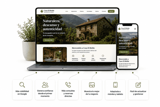Diseño web para negocios de turismo rural