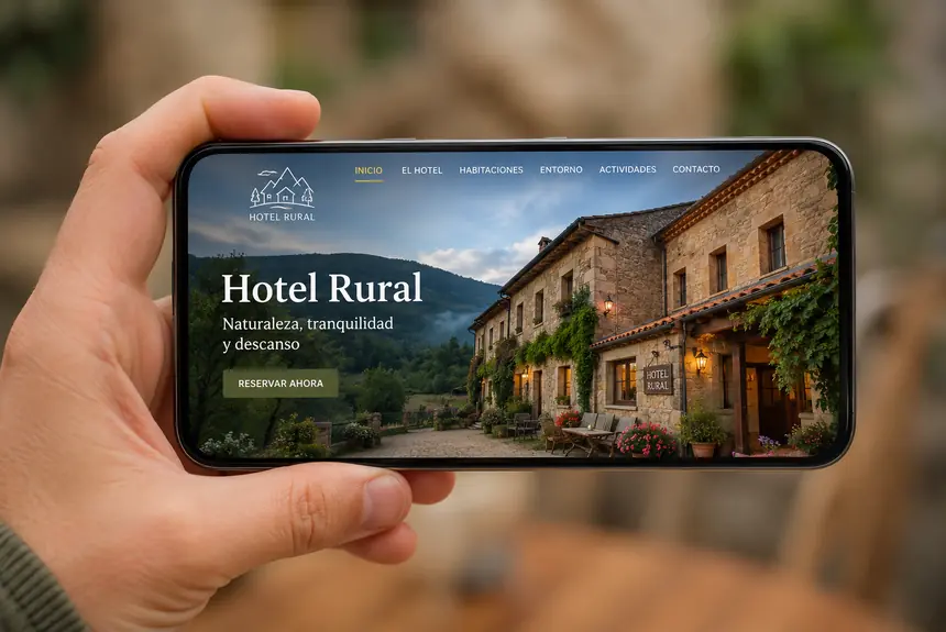 Página web casa rural adaptada a móvil